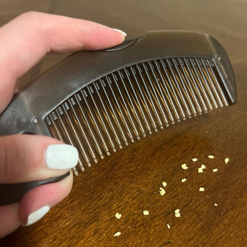 Detox Your Scalp with Scalp Sweep the #1 Scalp Sweeping Comb - Efficiently Captures Dandruff and Impurities
