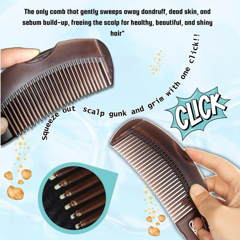 Detox Your Scalp with Scalp Sweep the #1 Scalp Sweeping Comb - Efficiently Captures Dandruff and Impurities